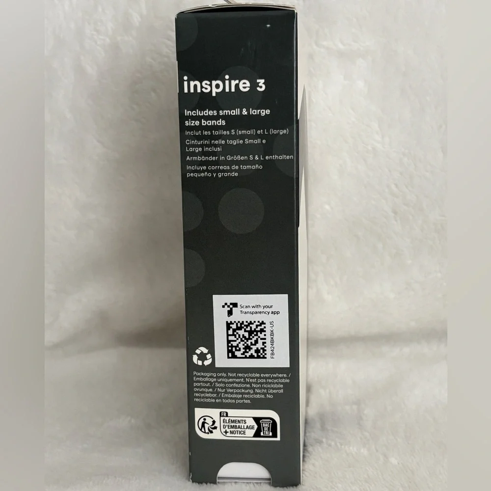 NIB Fitbit Inspire 3 Health and Fitness Tracker, Midnight Zen / Black